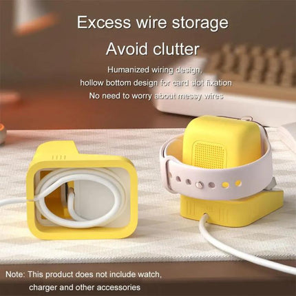 For Apple Watch Typewriter Style Stand Wireless Charging Silicone Base - DealBuddy