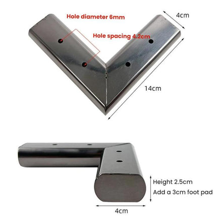 3cm Thick Stainless Steel Sofa Support Heightening Pad