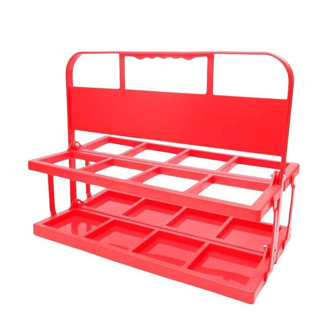 8 Holes Folding Wine Rack Portable Beverage Basket Sports Water Bottle Holder