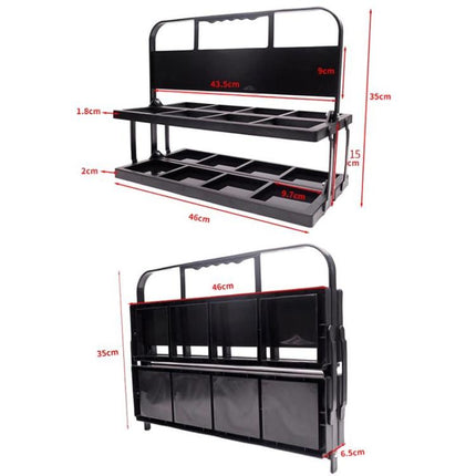 8 Holes Folding Wine Rack Portable Beverage Basket Sports Water Bottle Holder