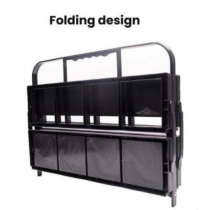 8 Holes Folding Wine Rack Portable Beverage Basket Sports Water Bottle Holder