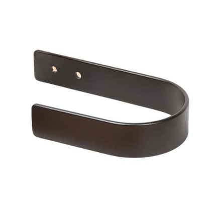 Wall-Mounted U-Shaped Metal Curtain Storage Hook with Cylindrical Paper Towel Holder