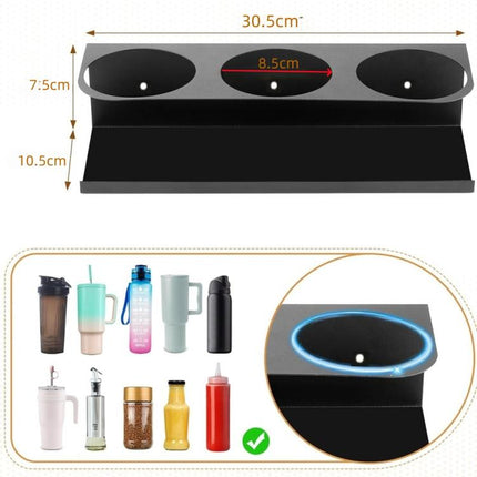 Wall-Mounted Water Bottle Storage Rack