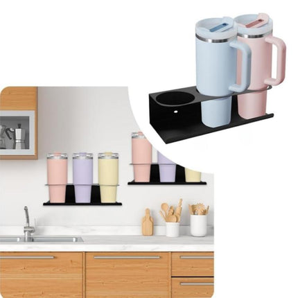 Wall-Mounted Water Bottle Storage Rack