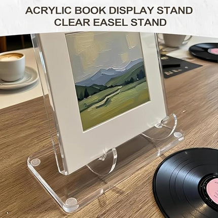 Acrylic Picture Frame Stand Dinner Plate Postcard Record Holder, YX187 1pc - DealBuddy
