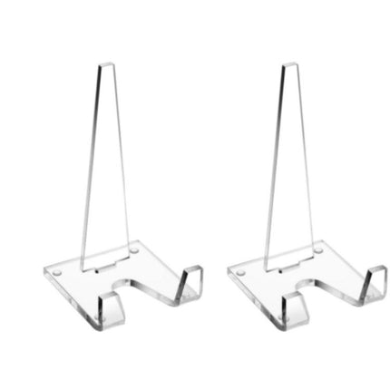 Acrylic Picture Frame Stand Dinner Plate Postcard Record Holder