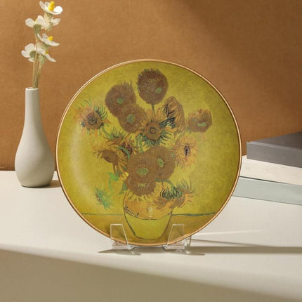 Acrylic Picture Frame Stand Dinner Plate Postcard Record Holder