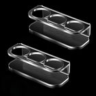 3-Hole Acrylic Tabletop Bottle Storage Stand