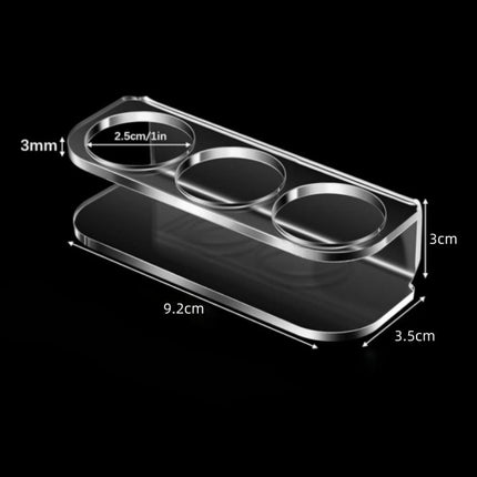 3-Hole Acrylic Tabletop Bottle Storage Stand