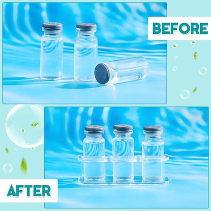 3-Hole Acrylic Tabletop Bottle Storage Stand