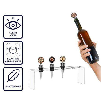 Acrylic Wine Bottle Cork Storage and Display Stand, YX184 1pc, YX184 2pcs /Set - DealBuddy