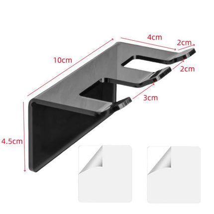 Self-Adhesive Acrylic Bathroom Wall Razor Storage Stand