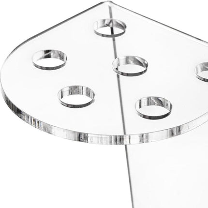 6-Hole Acrylic Scissor Barber Tool Storage Display Stand