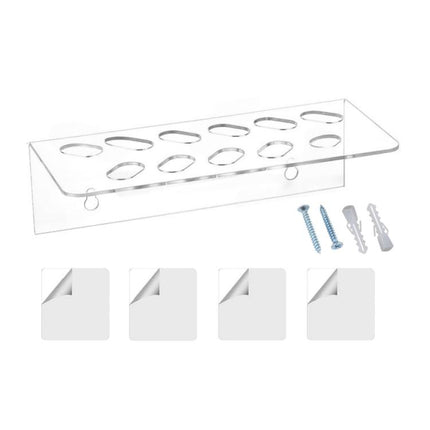 11-Hole Acrylic Wall-Mounted Scissor Barber Tool Storage Display Stand, 1pc, 2pcs - DealBuddy