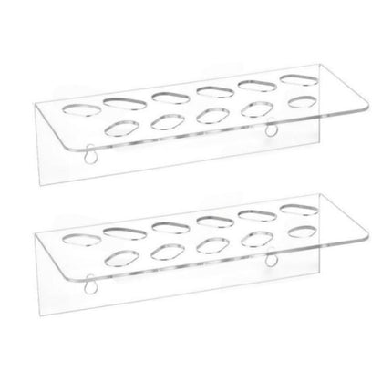 11-Hole Acrylic Wall-Mounted Scissor Barber Tool Storage Display Stand, 1pc, 2pcs - DealBuddy