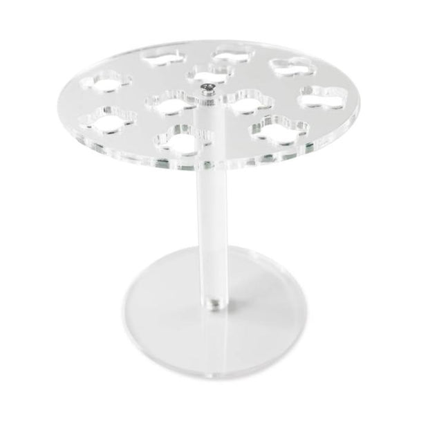 11-Hole Acrylic Wall-Mounted Scissor Barber Tool Storage Display Stand