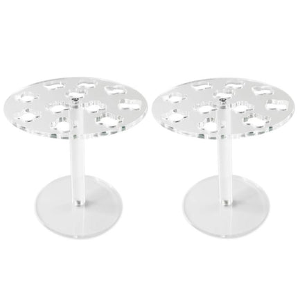 11-Hole Acrylic Wall-Mounted Scissor Barber Tool Storage Display Stand