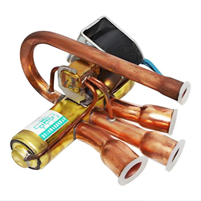 Universal 4-Way Solenoid Reversing Valve for AC/Heat Pump Systems, 1P, 1.5P-2P, 3P, 5P - DealBuddy