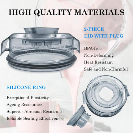 For Vitamix Ascent A2500/A2300 Water Bottle Lids