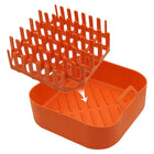 Air Fryer Silicone Bacon Tray, Orange Twill + Bacon Rack