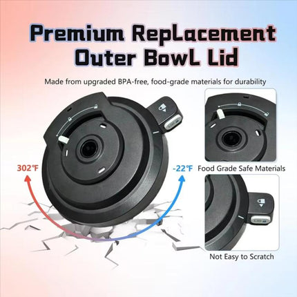 For NINJA NC700 / NC701 Ice Cream Machine Replacement Outer Bowl Lid