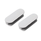 2pcs /Pack No Drill Adhesive Cabinet & Drawer Pull Handles For Glass Windows, Kitchen Doors, Furniture