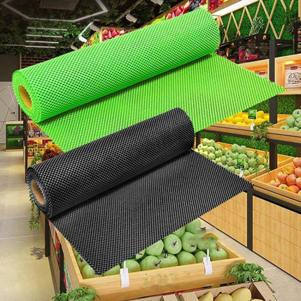 10m Perforated Foam Fruit Anti-Slip Mat Supermarket Fruit Vegetable PVC Breathable Mesh Mat