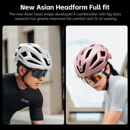 WEST BIKING Reflective Night Riding Bike Helmet with Magnetic Visor Lightweight & Breathable Unisex Cycling Helmet - DealBuddy