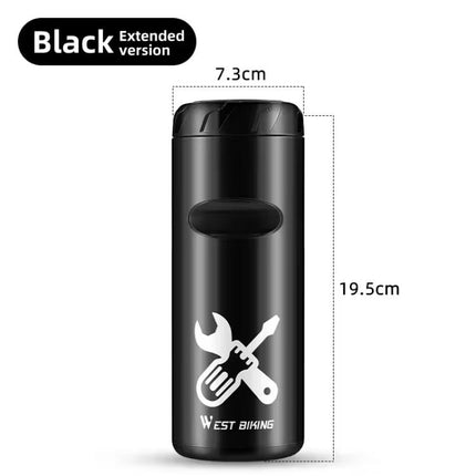 WEST BIKING Portable Bicycle Tools Box Bike Repair Tool Storage Capsule For Bottle Cage Mount - DealBuddy