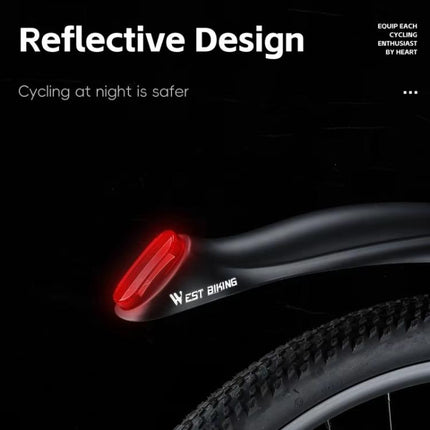 WEST BIKING Quick-Release Mountain Bike Fenders Set Reflective Front & Rear Mudguards for MTB