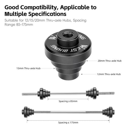 WEST BIKING YP0719470 For 12/15/20mm Axle Hubs Bicycle Wheel Truing Stand Fixing Rods