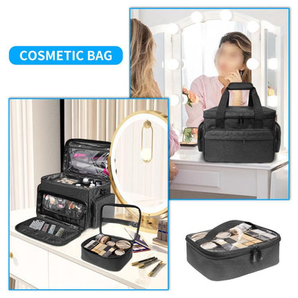 Travel Cosmetic Bag With Removable Inner Pocket