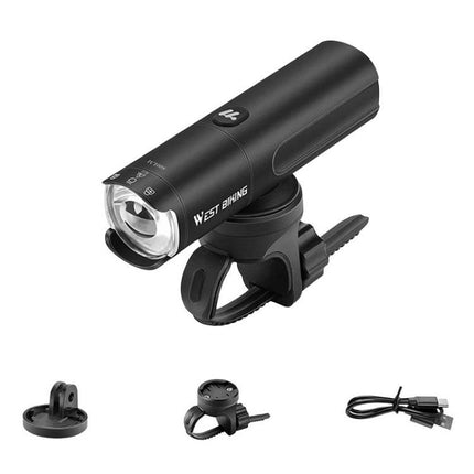 WEST BIKING Bicycle High-Brightness Rechargeable Headlight With Power Reminder Rotatable Function - DealBuddy