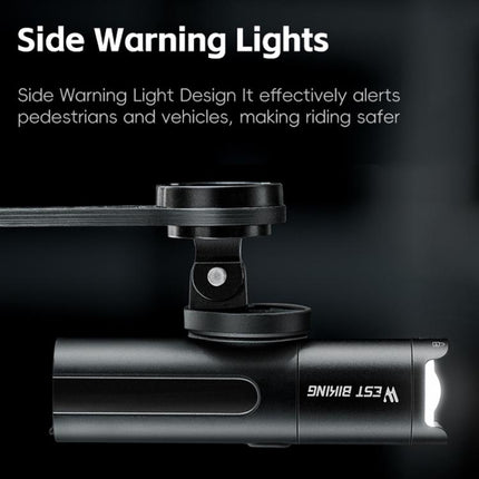 WEST BIKING Bicycle High-Brightness Rechargeable Headlight With Power Reminder Rotatable Function - DealBuddy