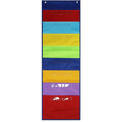 Rainbow File Book Magazine Storage Wall Mount Bag