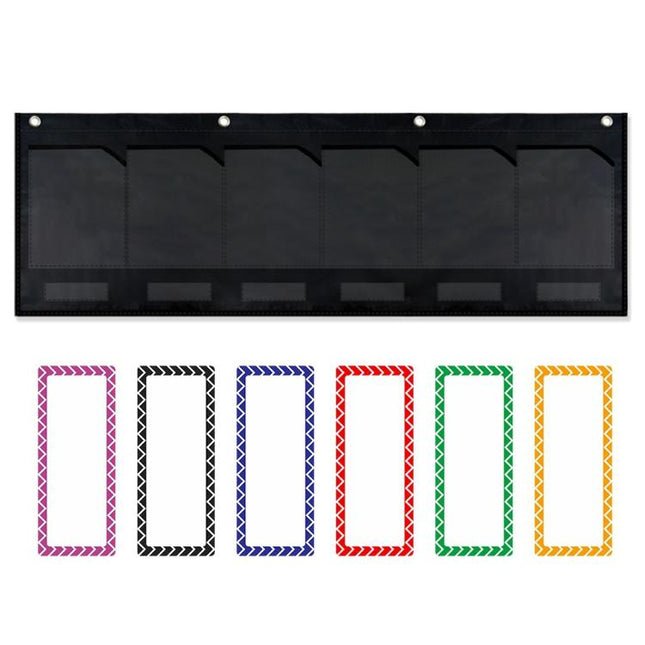 Collection Home Wall Pockets with Labels Organizer
