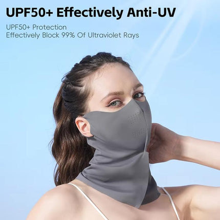 WEST BIKING Full-Face Neck Protection Sun Mask Ice-Silk UV-Protective Face Cover UV-Blocking Cycling Mask - DealBuddy