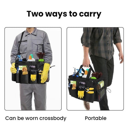 Cleaning Supplies Storage Bag Detachable Apron Pocket