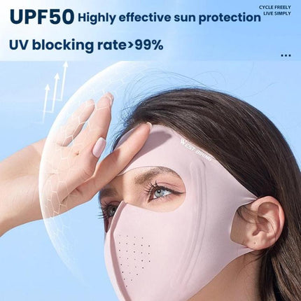 WEST BIKING Sports Cycling Face Mask Ice Silk Breathable Sun Protection Mask - DealBuddy