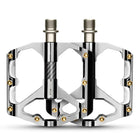 WEST BIKING 1pair Colorful Electroplated Bicycle Pedals 3 Bearing Aluminum Alloy Mountain / Road Bike Pedals