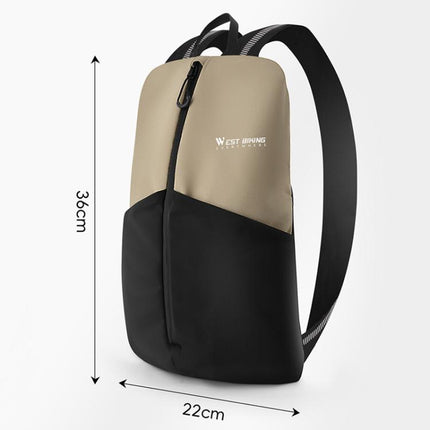 WEST BIKING Bicycle Riding Backpack Reflective Warning Outdoor Lightweight Portable Shoulder Bag - DealBuddy