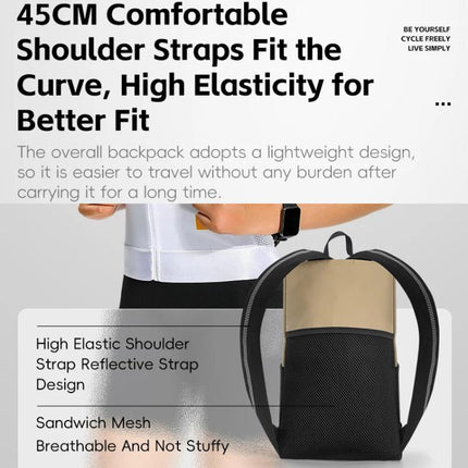 WEST BIKING Bicycle Riding Backpack Reflective Warning Outdoor Lightweight Portable Shoulder Bag - DealBuddy