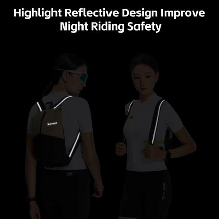 WEST BIKING Bicycle Riding Backpack Reflective Warning Outdoor Lightweight Portable Shoulder Bag - DealBuddy