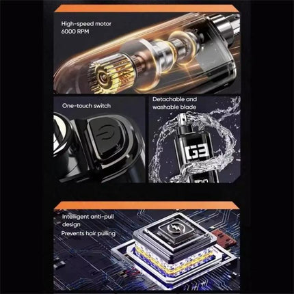 WUSHANG Rechargeable Nose Hair Trimmer USB-C Charging Gentle & Painless Nasal Grooming - DealBuddy