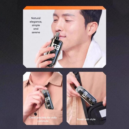 WUSHANG Rechargeable Nose Hair Trimmer USB-C Charging Gentle & Painless Nasal Grooming