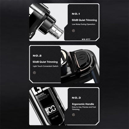 WUSHANG Rechargeable Nose Hair Trimmer USB-C Charging Gentle & Painless Nasal Grooming - DealBuddy