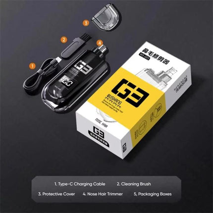 WUSHANG Rechargeable Nose Hair Trimmer USB-C Charging Gentle & Painless Nasal Grooming - DealBuddy