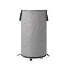 Foldable Rolling Laundry Hamper with Wheels & Straps Large Capacity Collapsible Clothes Basket