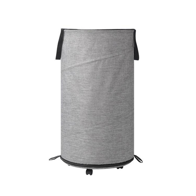 Foldable Rolling Laundry Hamper with Wheels & Straps Large Capacity Collapsible Clothes Basket