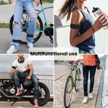 1pair Reflective Pants Cinch Strap For Cycling Sports Pants Garter Leg Band - DealBuddy